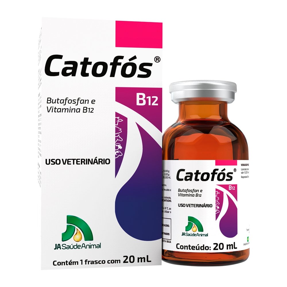 Catofós B12 Fortificante J.A Saúde Animal Injetável 20ml | Martins Atacado