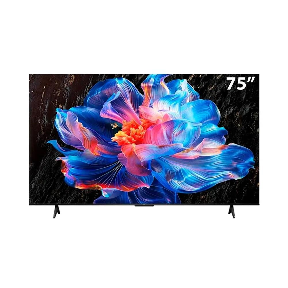 Smart Tv 75" Tcl Led 4K Hva 75P6k, Google Tv, Wi-Fi, Bluetooth