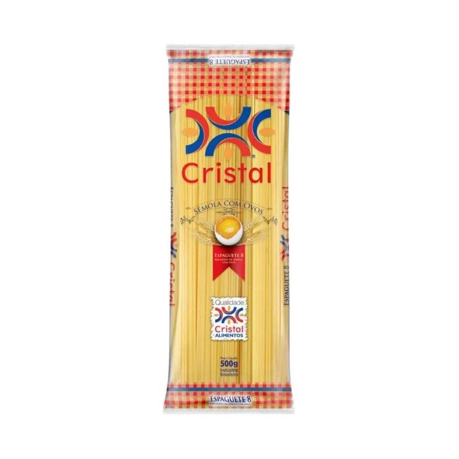 Macarrão Espaguete Com Ovos Cristal 30X500g