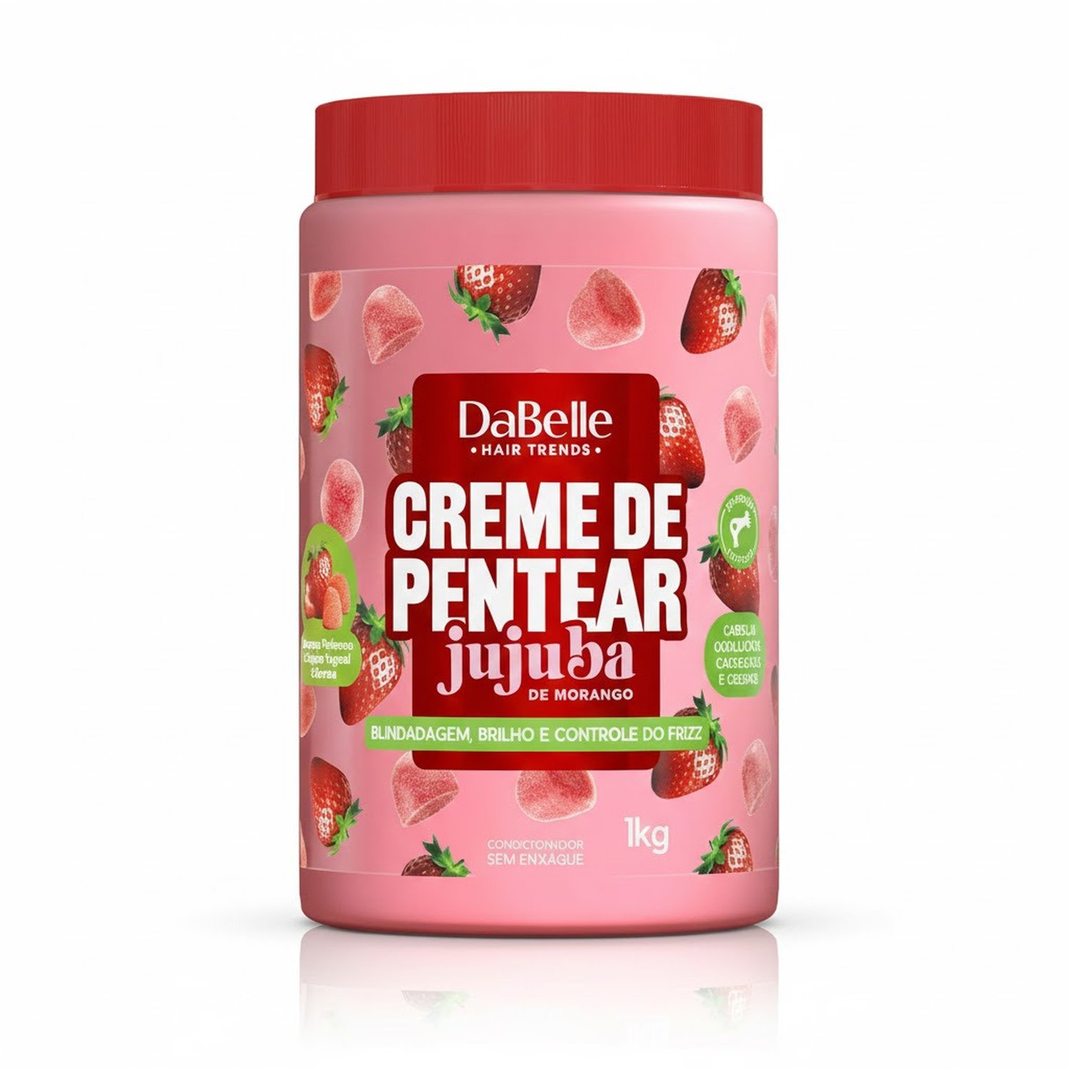Creme De Pentear Dabelle Jujuba Morango 1Kg