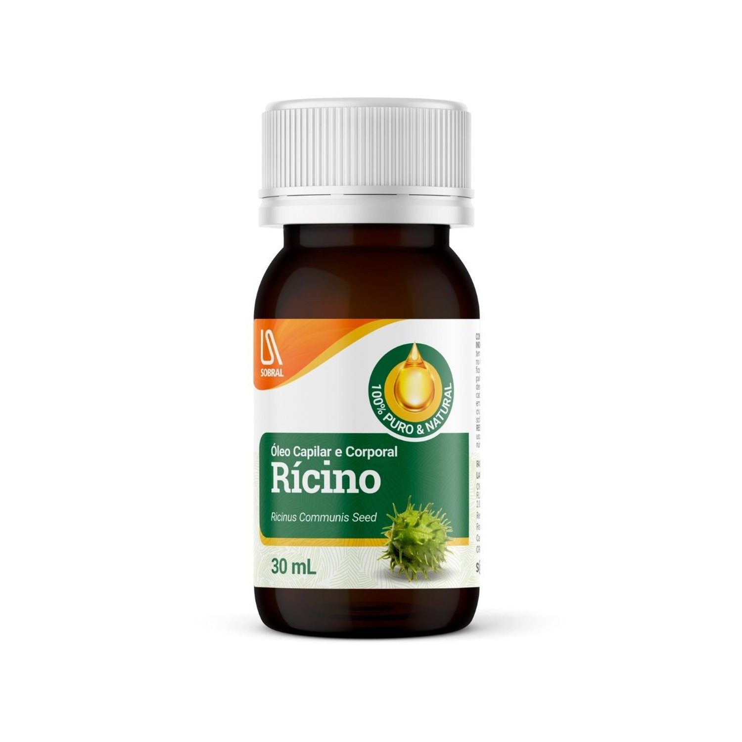 Oleo De Ricino 100% Sobral 30Ml