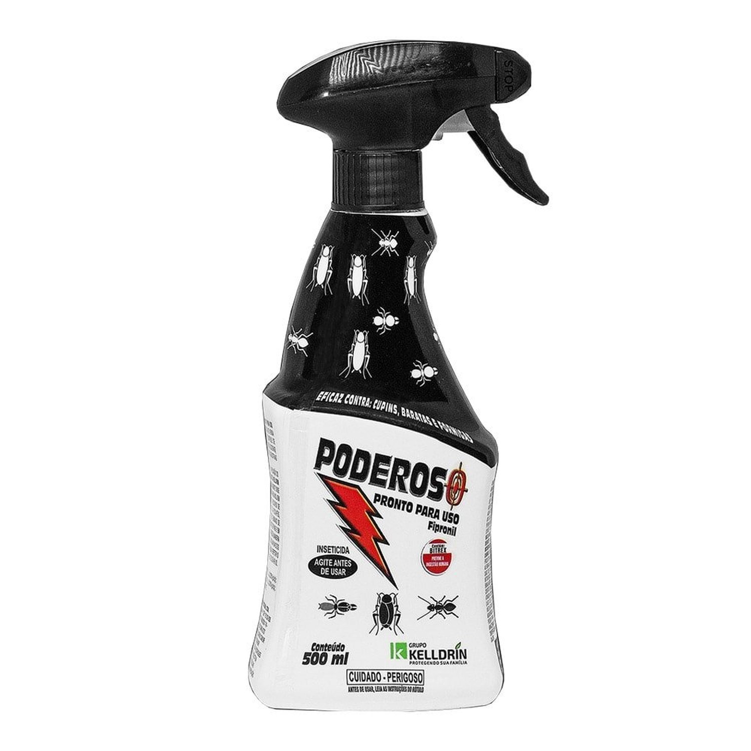 Kelldrin Poderoso Spray ¿ Inseticida Pronto Para Uso 500Ml - Caixa Com 12 Unidades De 500Ml