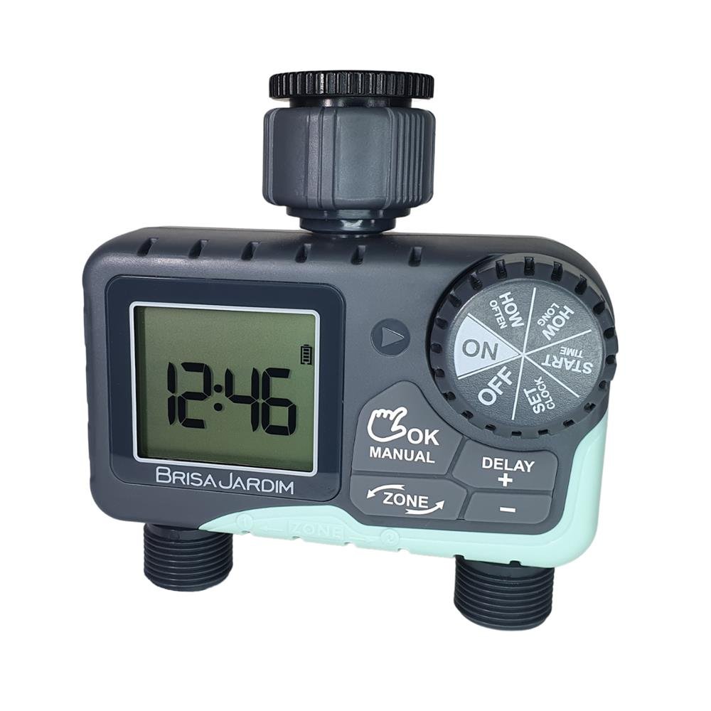 Temporizador Para Irrigação Brisajardim Tie21 2S Digital