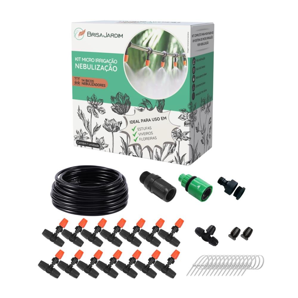 Kit De Micro Irrigação Brisajardim Kin14 Nebulização