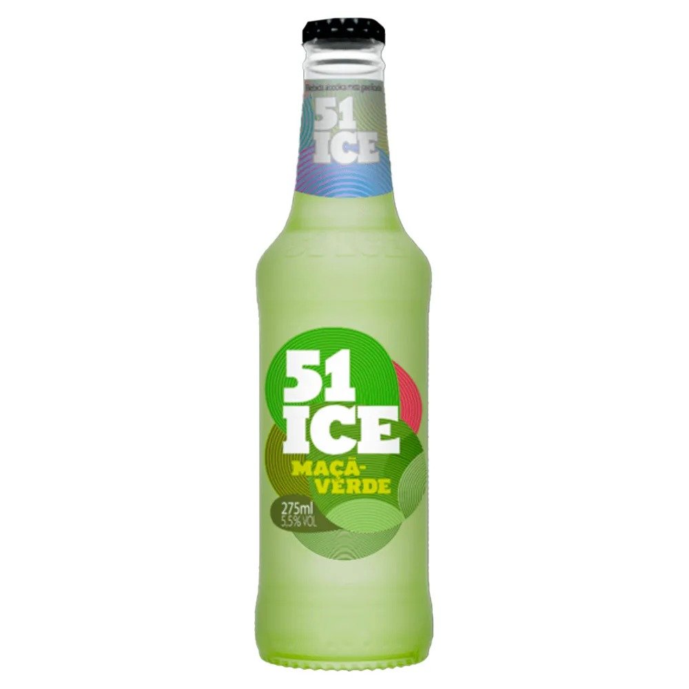 Drink Pronto 51 Ice Maçã Verde Garrafa Vidro 275Ml