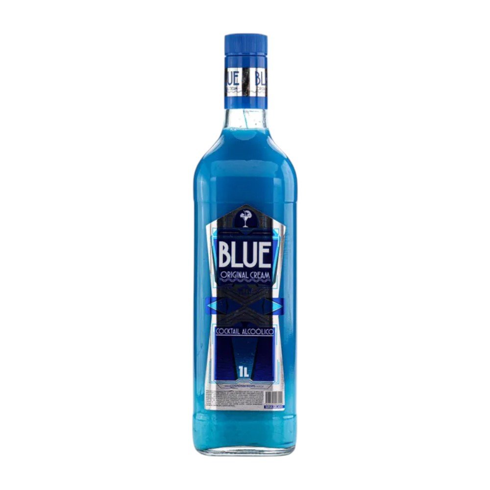 Licor Blue Original Cream Garrafa Vidro 1000Ml