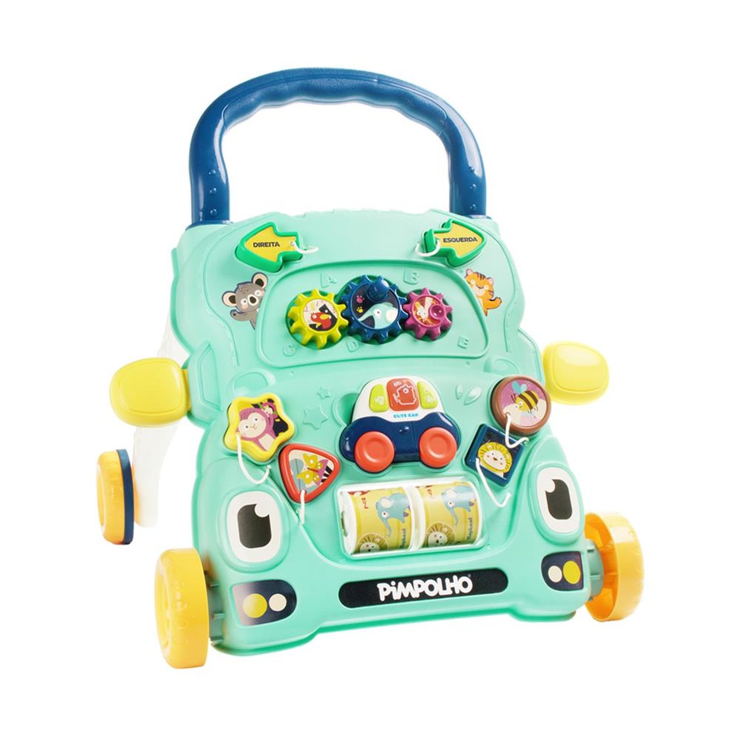 Kit Andador Carrinho Interativo Masculino Pimpolho Caixa Com 1 Unidade.