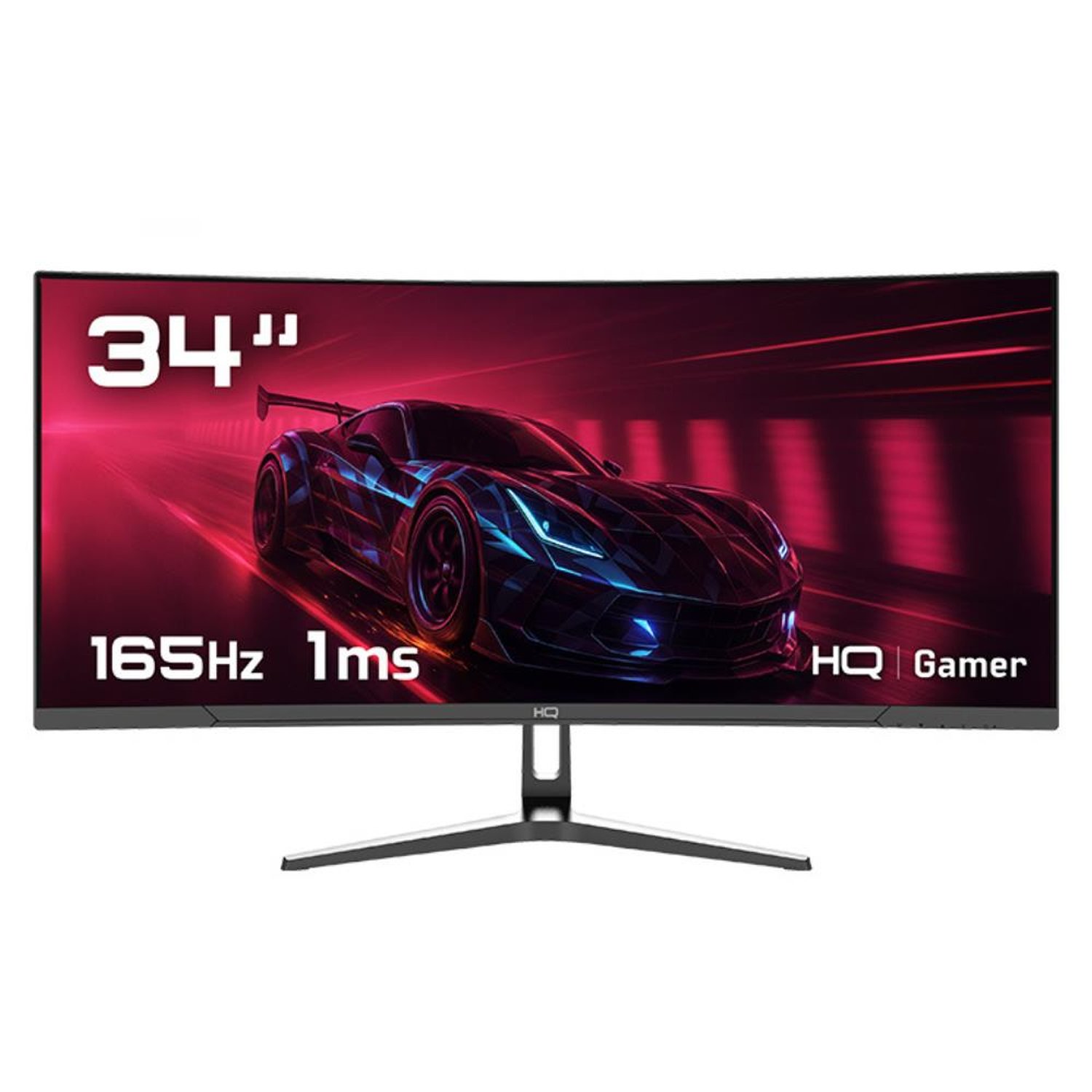 Monitor Gamer 34" Curvo 1Ms, 165Hz, Ultrawide (Qhd) - 3440X1440 Amd Freesync, Hdmi, Dp, Hq Premium