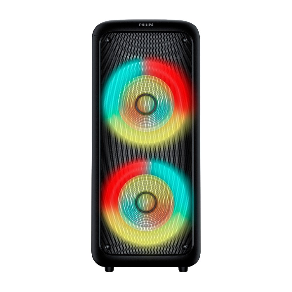 Caixa Som Bluetooth Philips Party Speaker - TAX4000/78, Bluetooth 6.0 + USB Type-A, 1500W, Preto