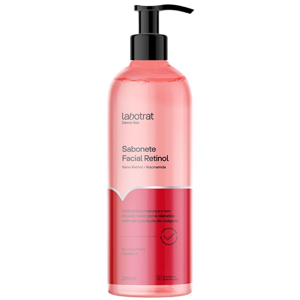 Sabonete Facial Retinol Dermo Skin Labotrat 280Ml