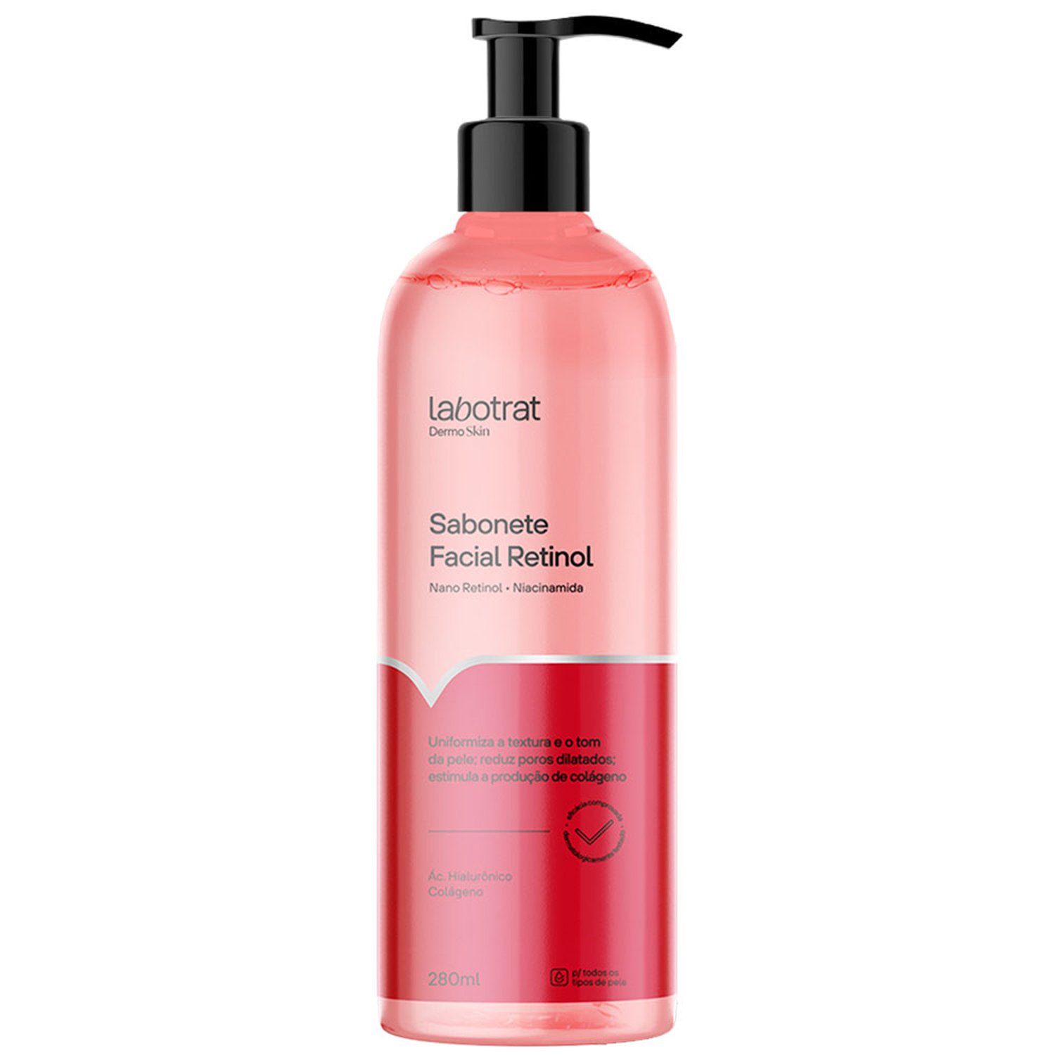 Sabonete Facial Retinol Dermo Skin Labotrat 280Ml