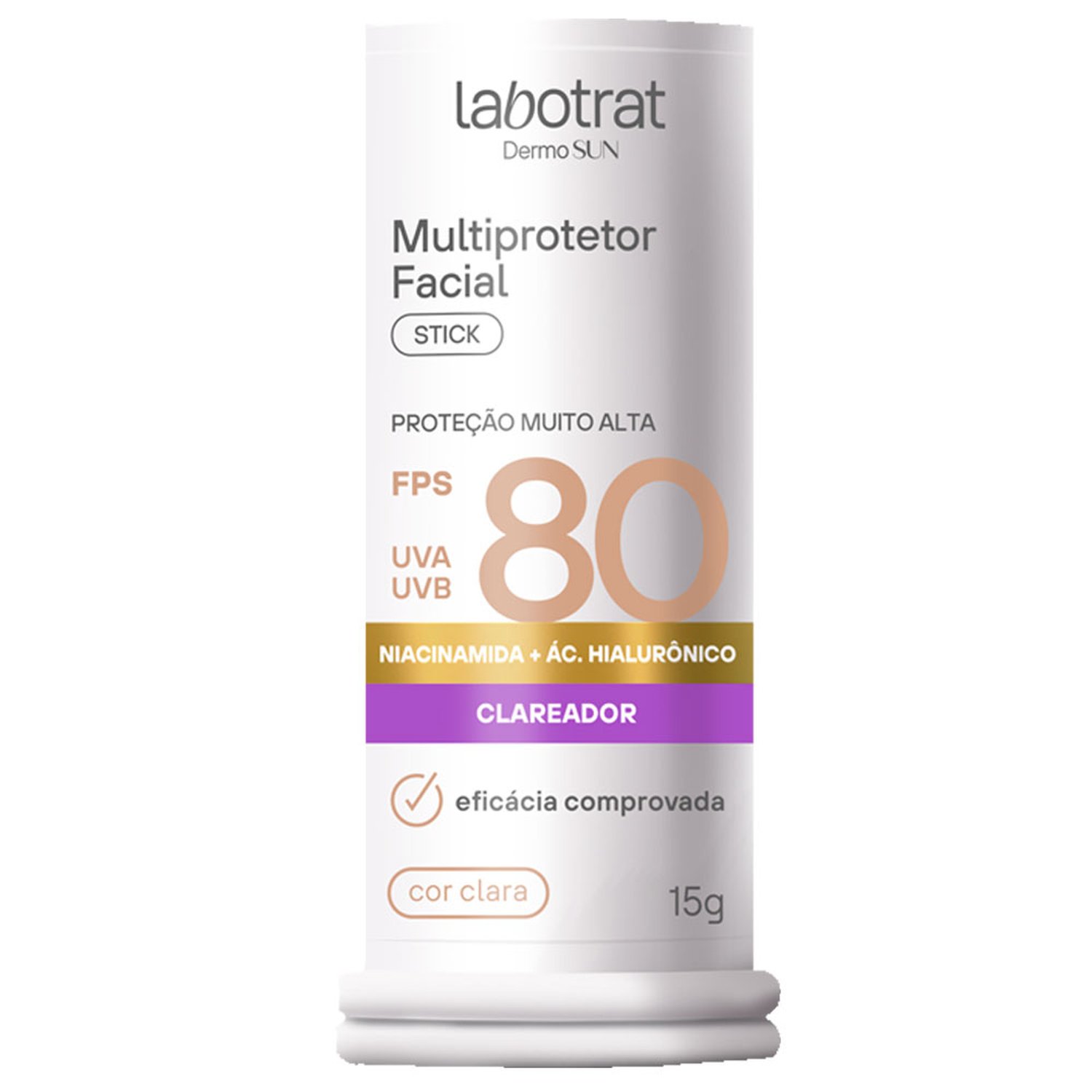Multiprotetor Facial Stick Bege Claro Fps80 Labotrat 15G