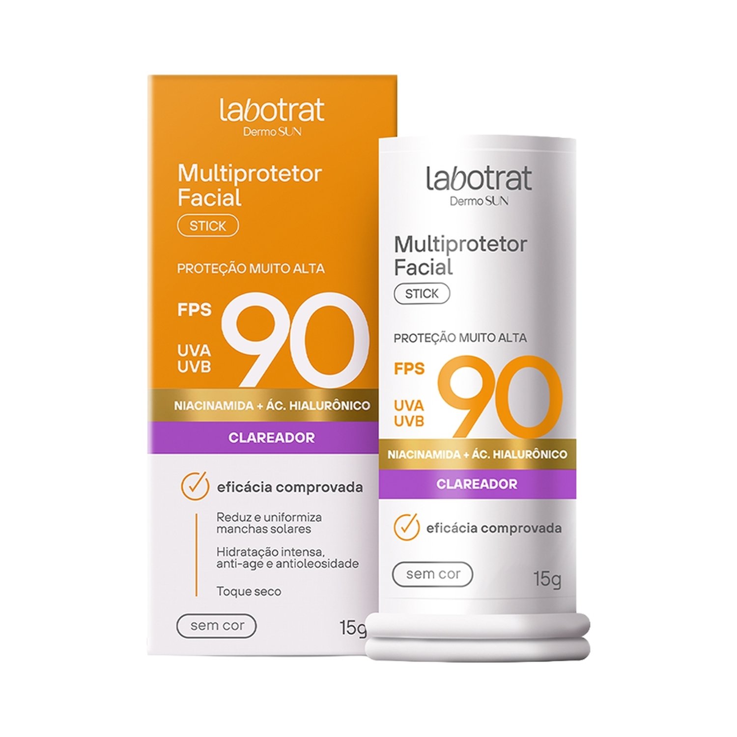 Multiprotetor Facial Labotrat Stick Incolor FPS90 15g