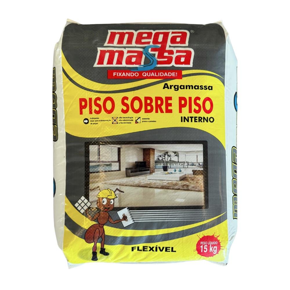 Argamassa Colante Flexível Piso Sobre Piso Tipo Ac3 15Kg Mega Massa