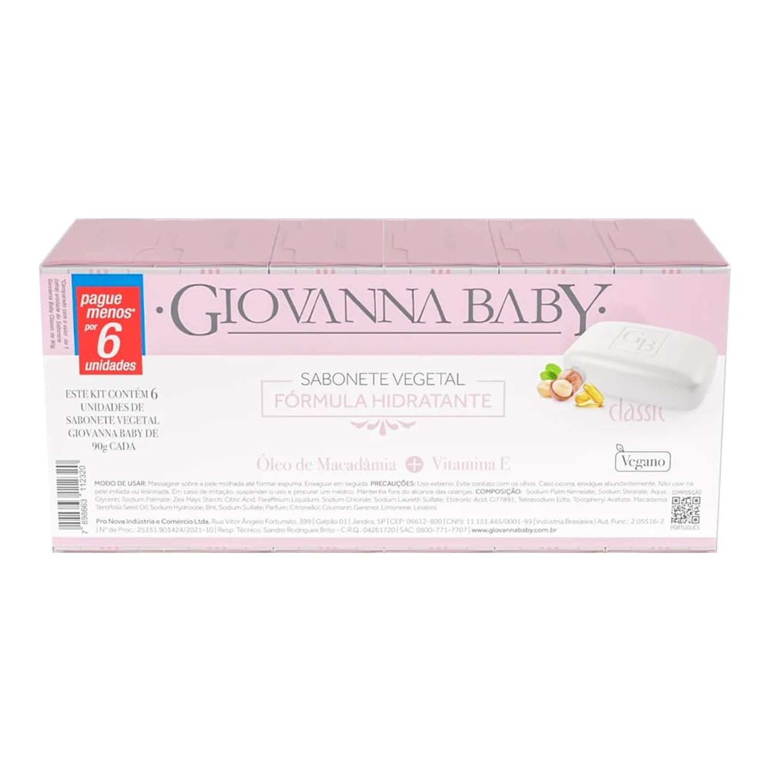 Promo Sabonete Giovanna Baby 90G Classic Com 6