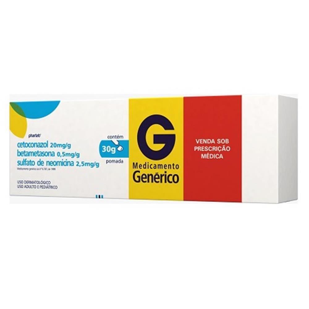 Cetoconazol+Betametasona+Neomicina Pomada 30Gr
