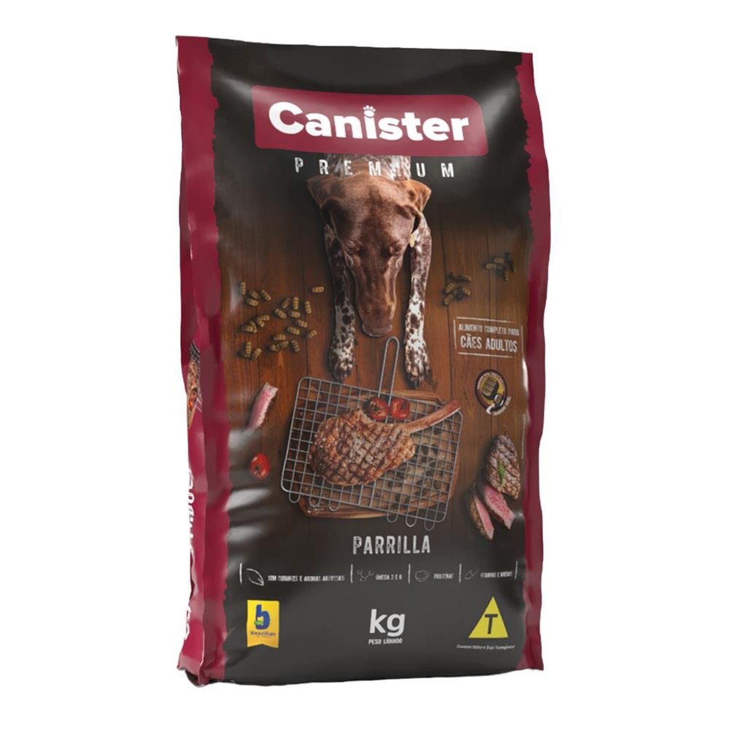 Ração Canister Cão Parrilla 12X1kg