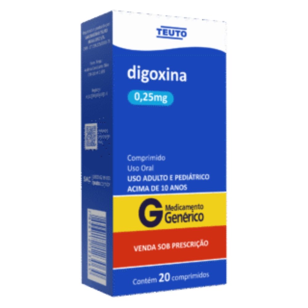 Digoxina 0,25Mg 20Cpr | Martins Atacado