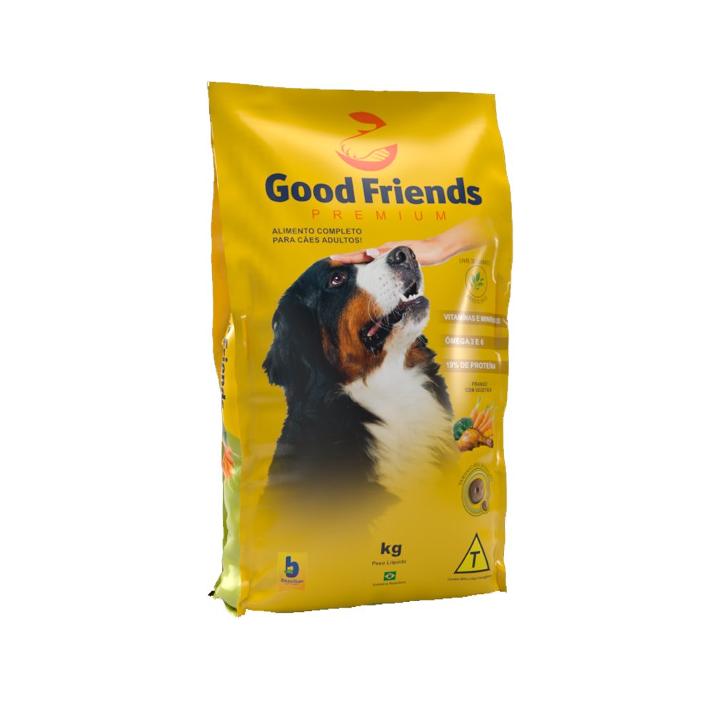 Ração Premium Frango Vegetais 20Kg Good Friends