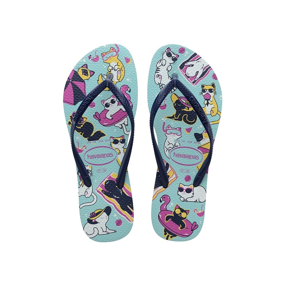 Havaianas Slim Pets Azul Ceu 33/34