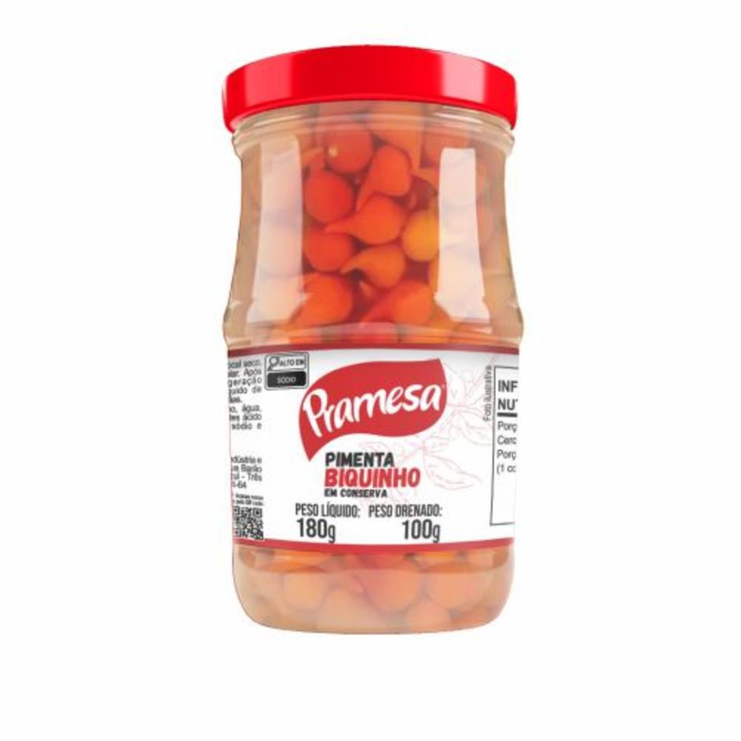 Pimenta Biquinho Pramesa Pote 12X100g