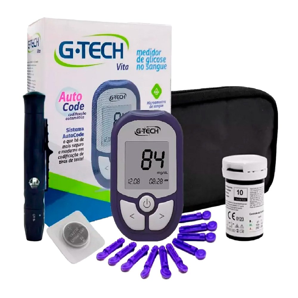 Medidor De Glicose G-Tech Vita Ultra