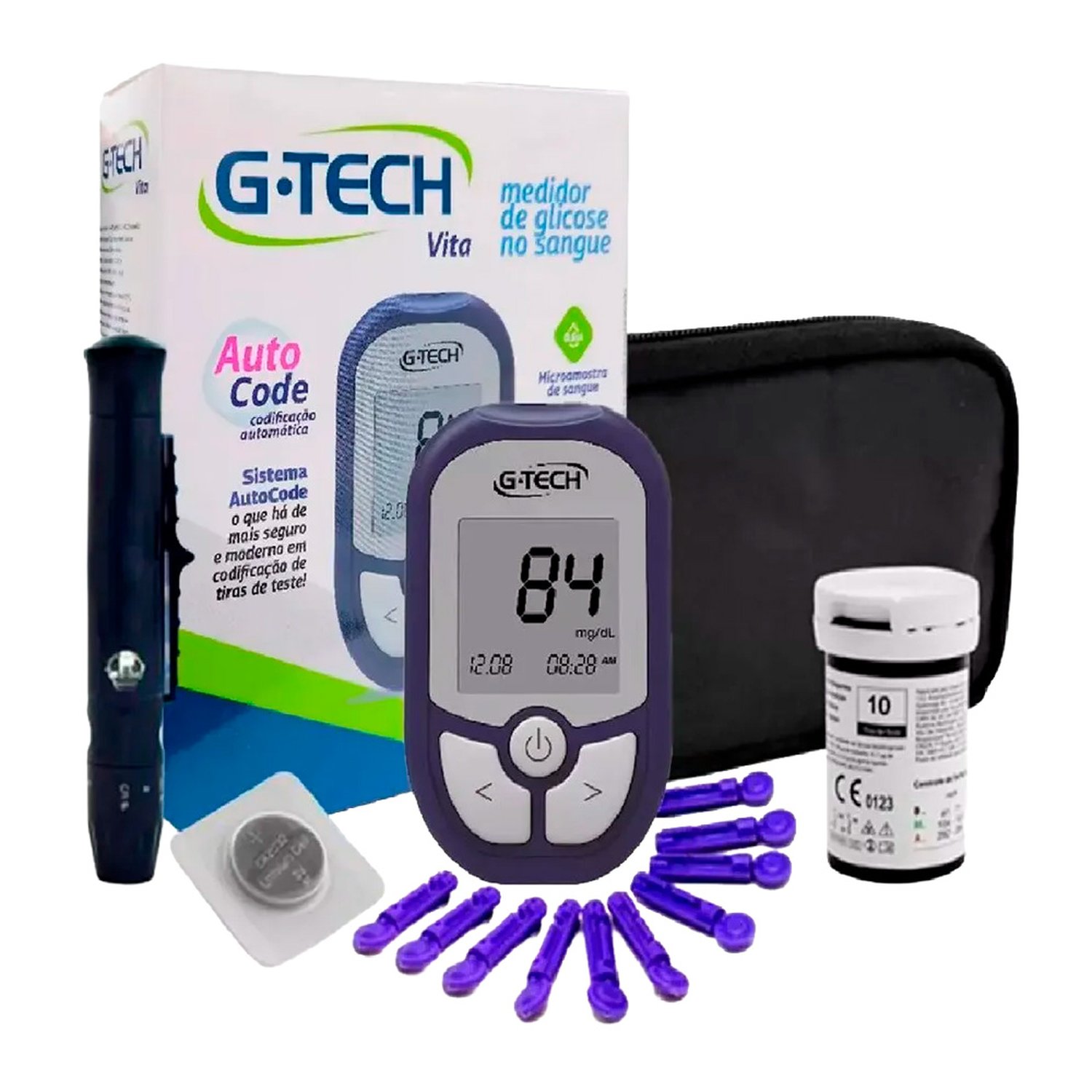 Medidor De Glicose G-Tech Vita Ultra