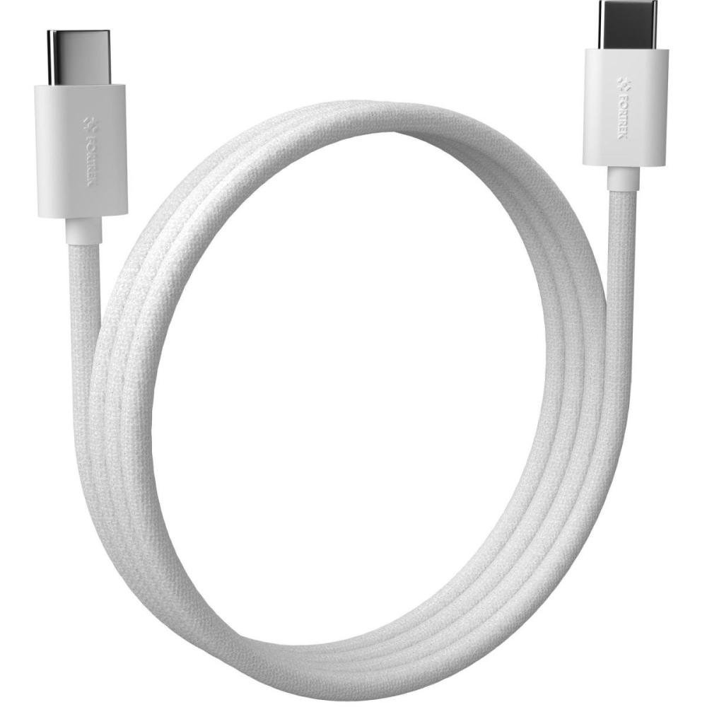 Cabo Usb-C Para Usb-C Fortrek U222 2 Metros Branco Un.Venda: Pc/1