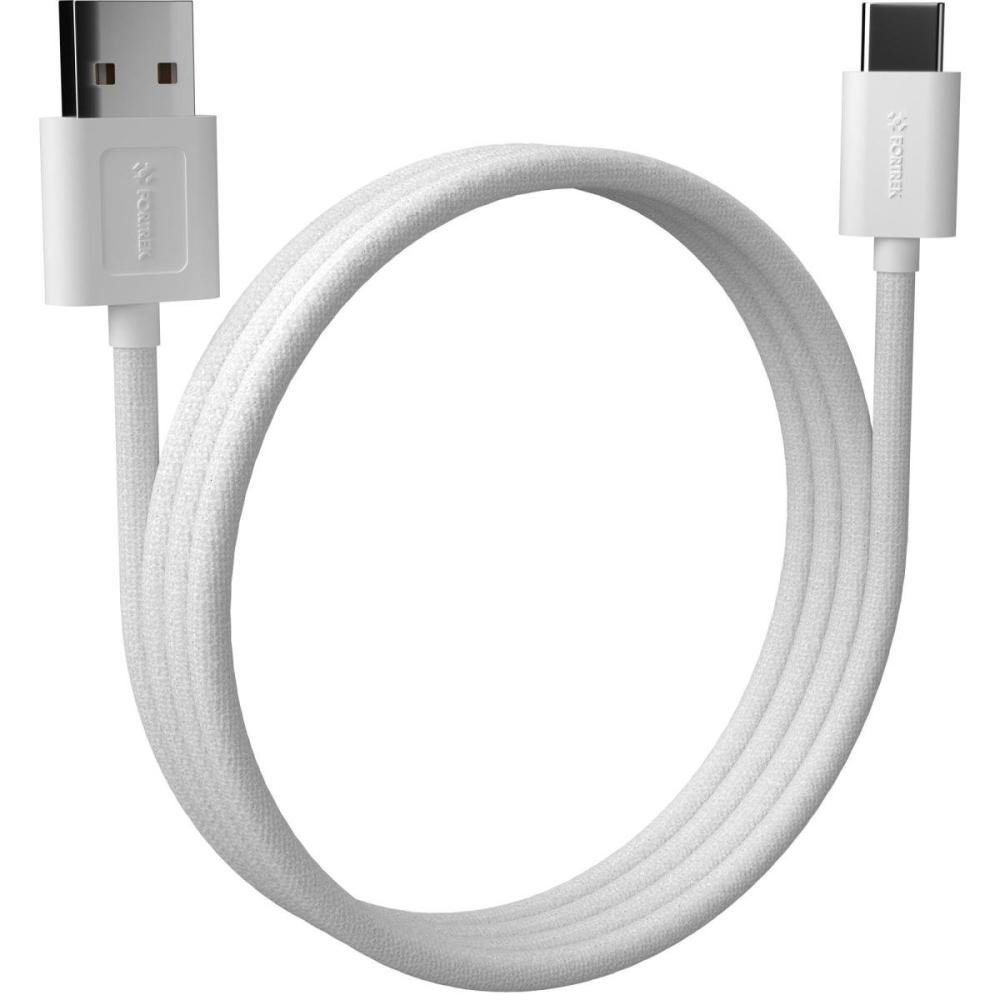 Cabo Usb-A Para Usb-C Fortrek U112 2 Metros Branco Un.Venda: Pc/1