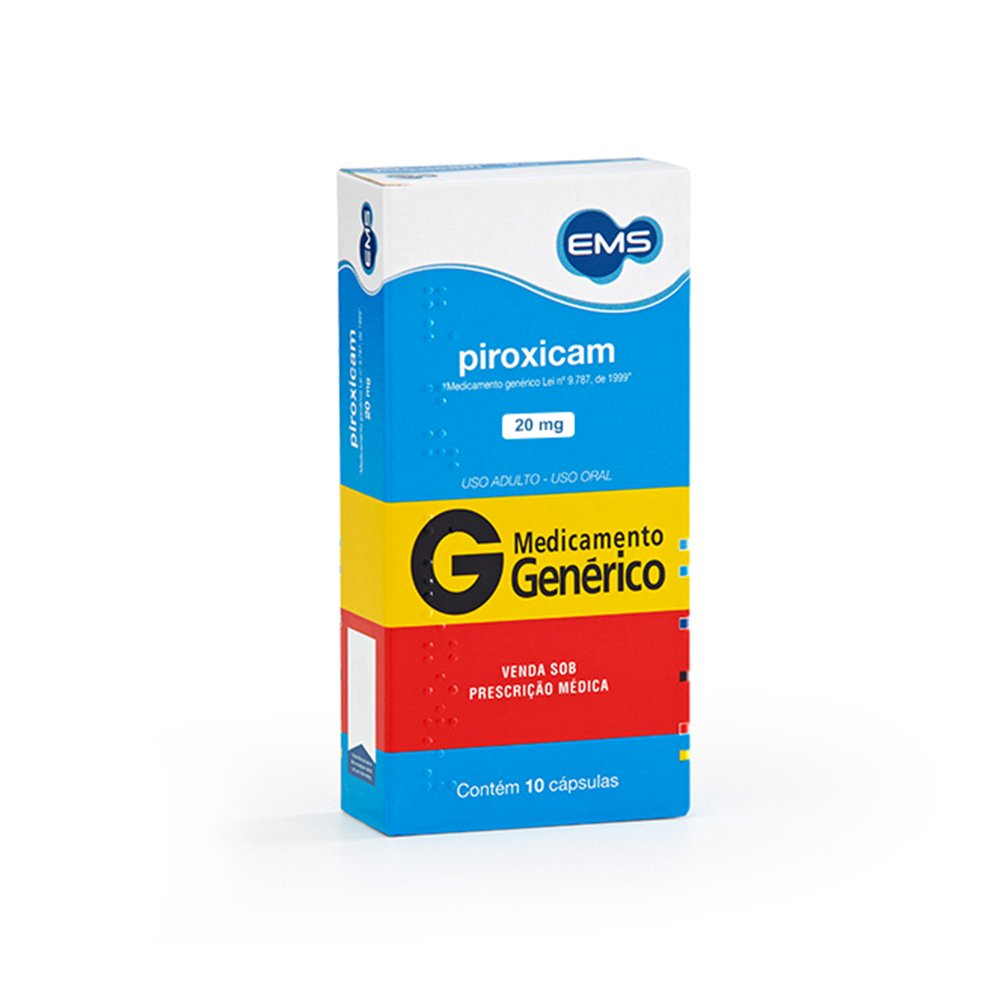 Piroxicam (G) 20Mg 10Cps Ems | Martins Atacado