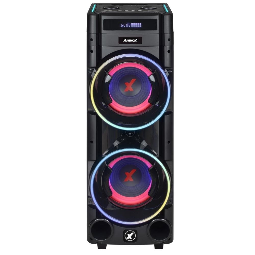 CAIXA AMPLIFICADA AMVOX ATX 2200M PANCADAO USB/LED/FM/BLUETOOTH BIVOLT