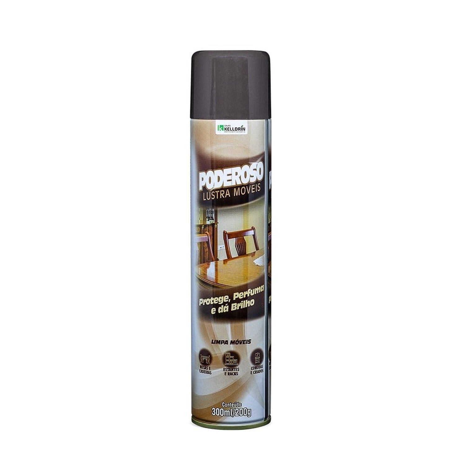 Poderoso Aerossol ¿ Lustra Móveis 300Ml - Caixa Com 12 Unidades