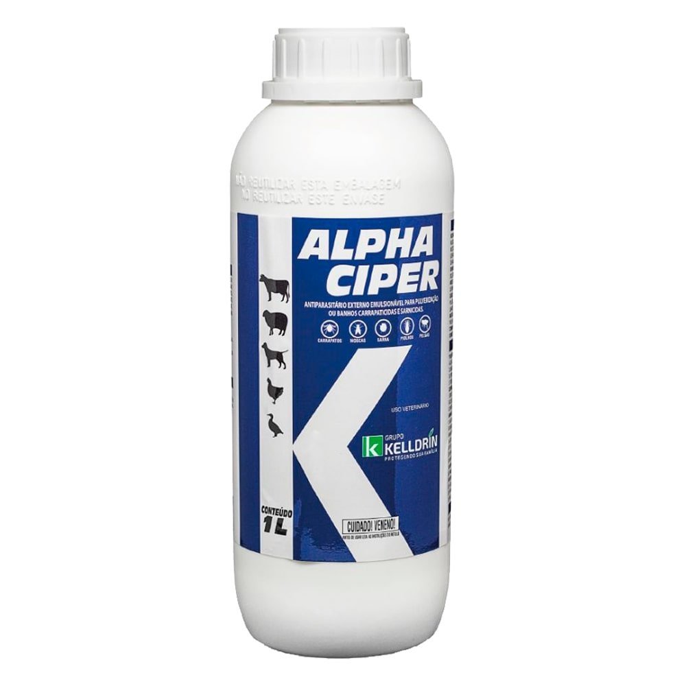 Kelldrin Alpha Ciper ¿ Inseticida Cipermetrina Concentrado 1L - Caixa Com 6 Unidades De 1L