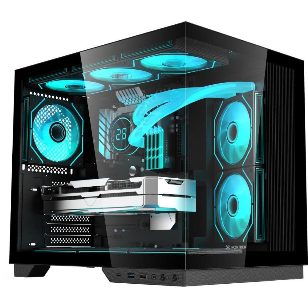 Gabinete Gamer Fortrek Clarity Max Preto Un.Venda: Pc/1