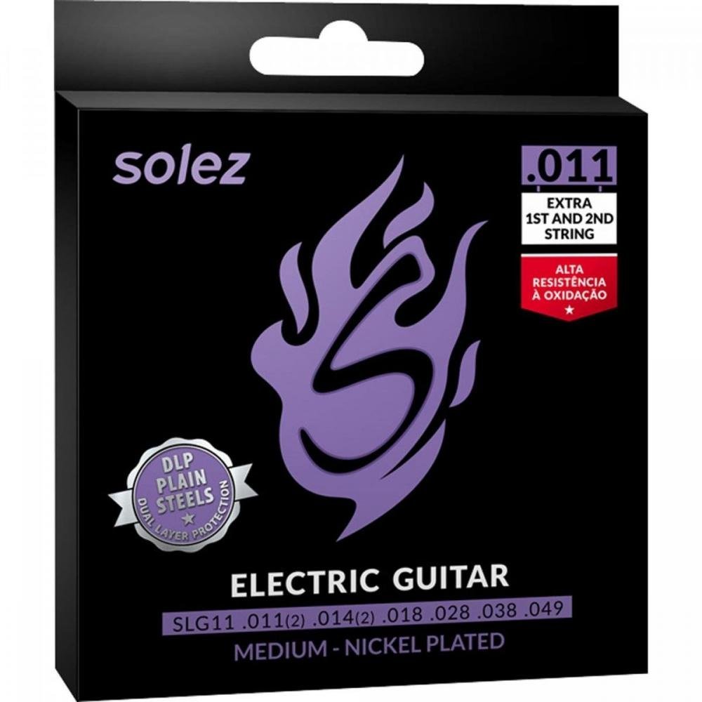 Encordoamento Guitarra Solez Slg11 011 Un.Venda: Pc/1
