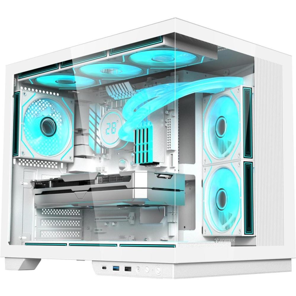 Gabinete Gamer Fortrek Clarity Max Branco Un.Venda: Pc/1
