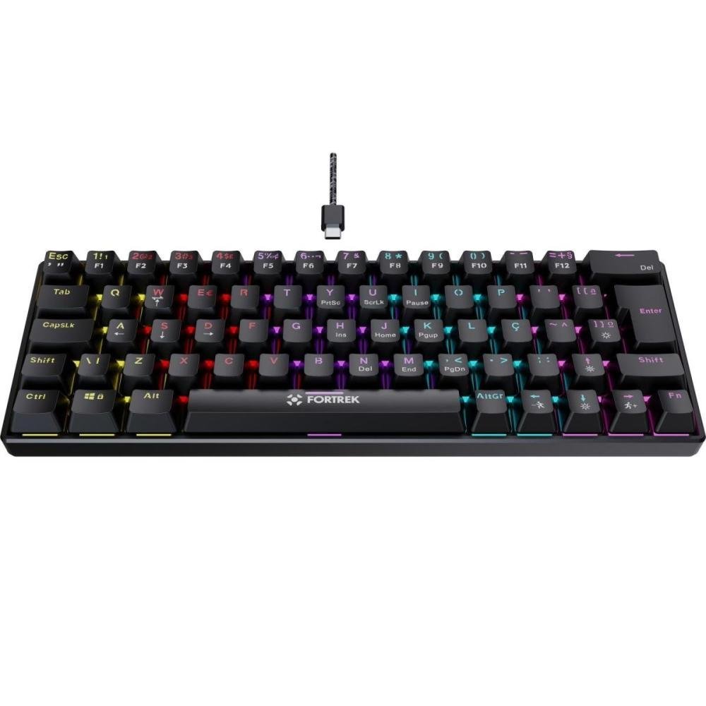 Teclado Gamer Mecânico Fortrek Gravity 65 Compact Switch Outemu Red B Un.Venda: Pc/1