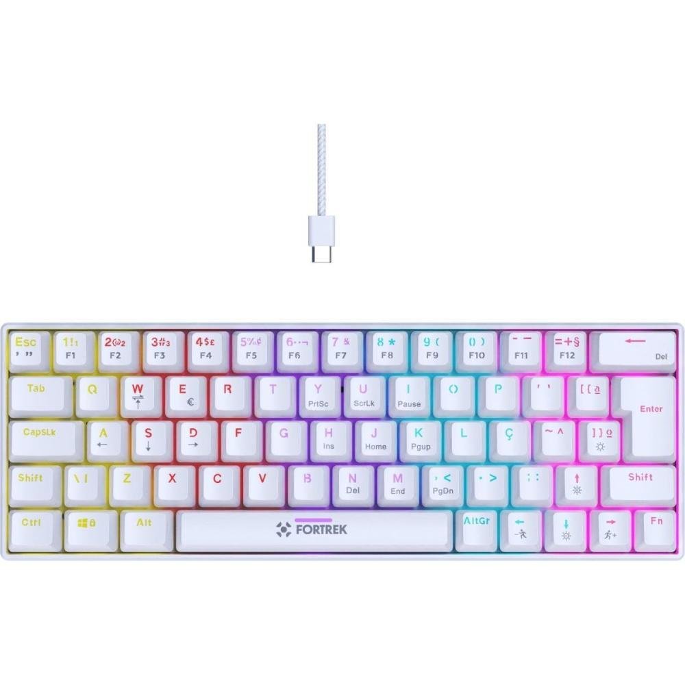 Teclado Gamer Mecânico Fortrek Gravity 65 Compact Switch Outemu Red W Un.Venda: Pc/1