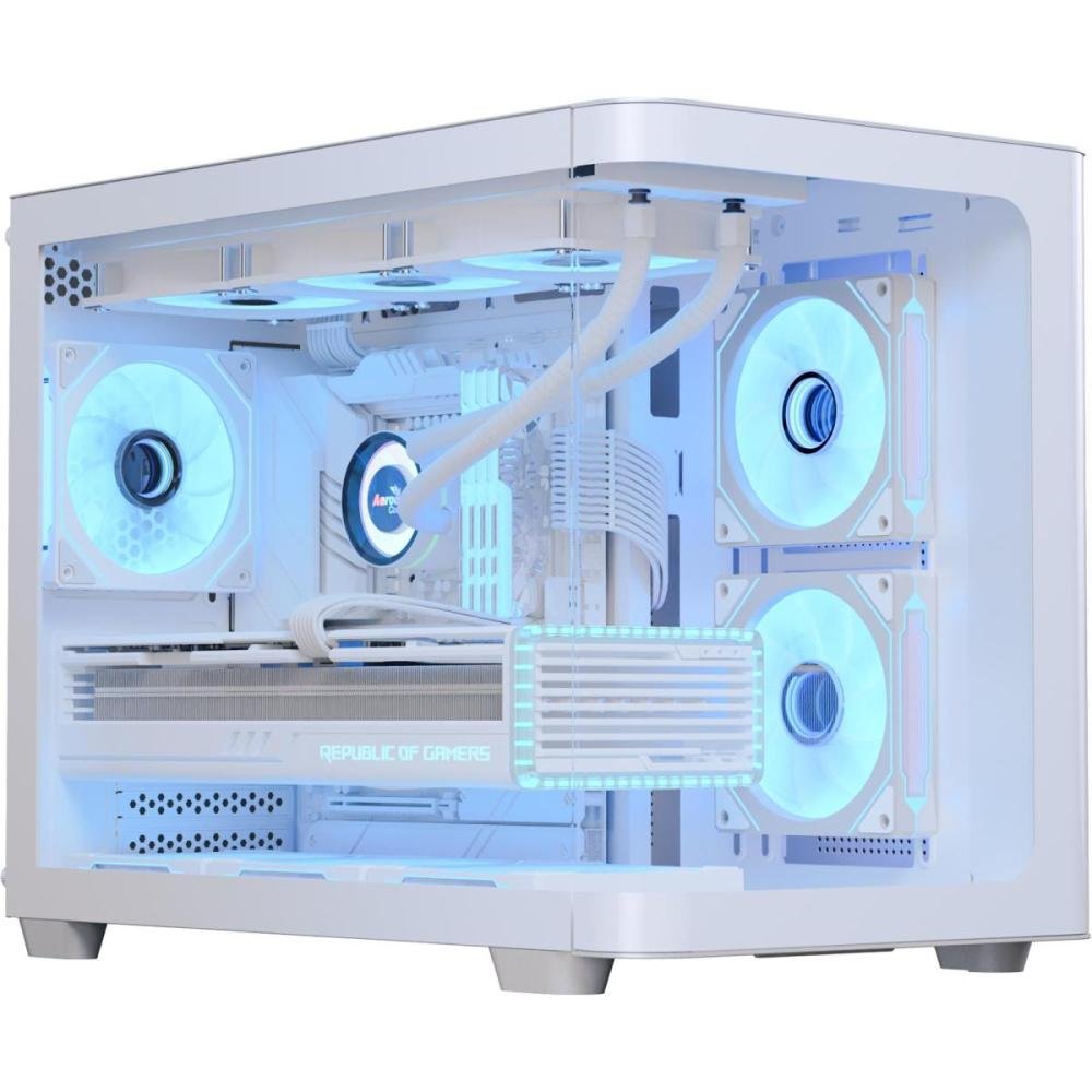 Gabinete Gamer Aerocool Atx P300c Branco Lateral Vidro Un.Venda: Pc/1