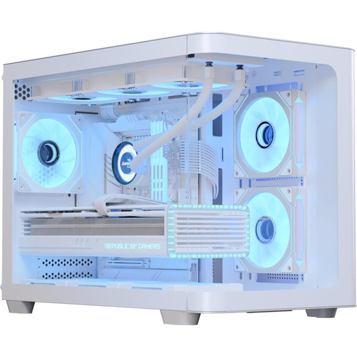 Gabinete Gamer Aerocool Atx P300c Branco Lateral Vidro Un.Venda: Pc/1