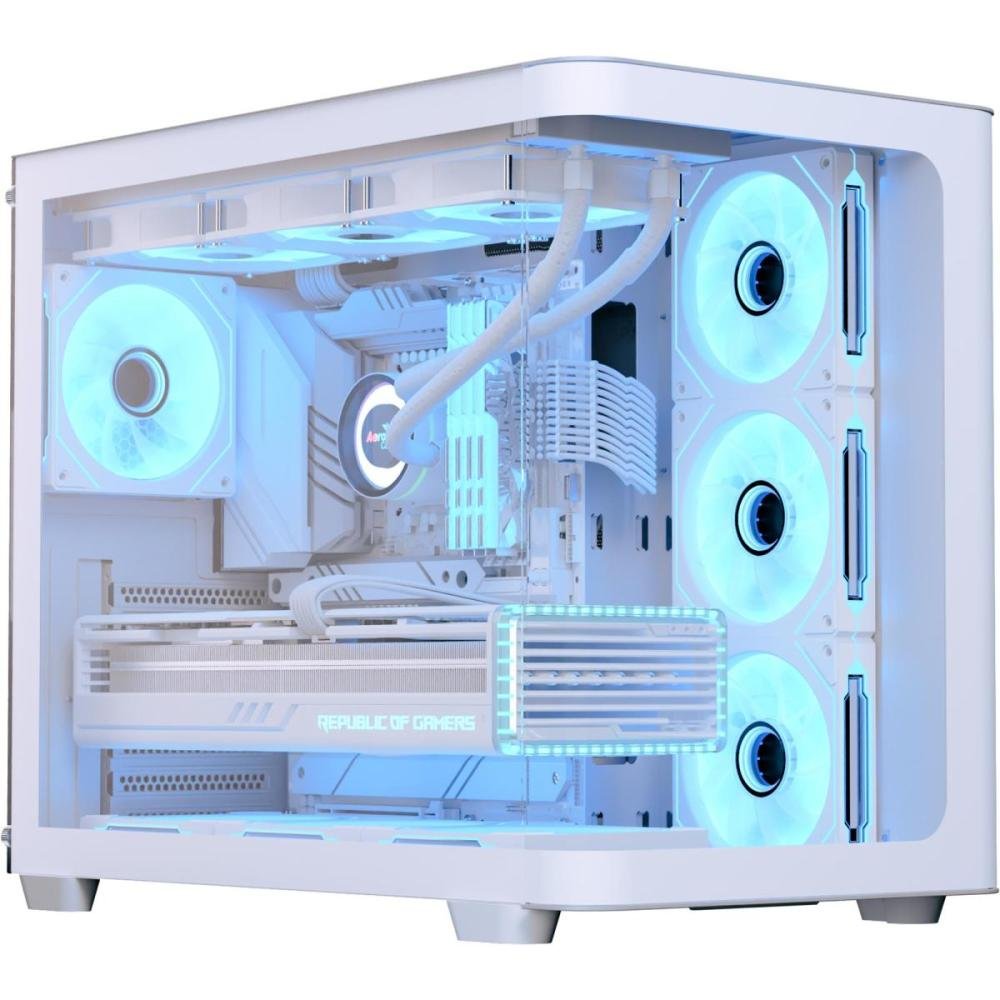 Gabinete Gamer Aerocool Atx P500c Branco Lateral Vidro Un.Venda: Pc/1