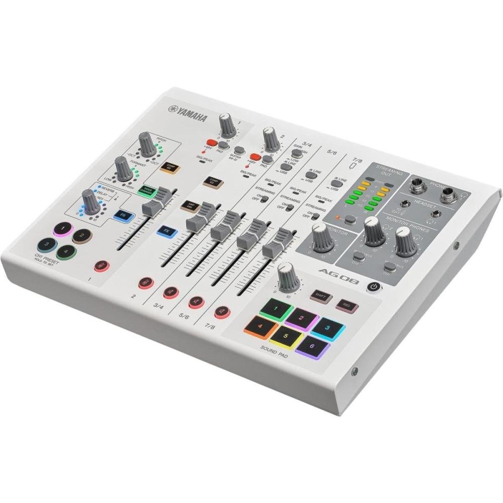 Mesa De Som Yamaha Ag08 Streaming Branca Un.Venda: Pc/1