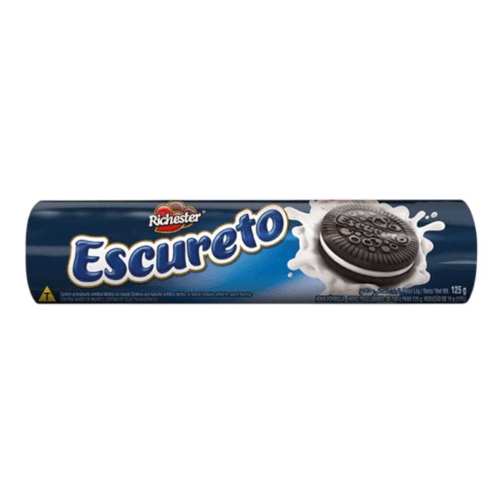 Biscoito Recheado Amori Escureto 125G - Caixa Com 36 Unidades | Martins ...