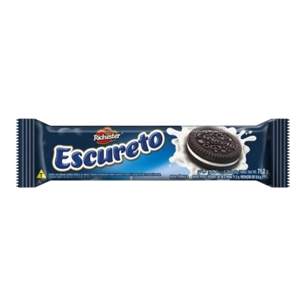 Biscoito Recheado Amori Escureto 71,2G - Caixa Com 40 Unidades ...