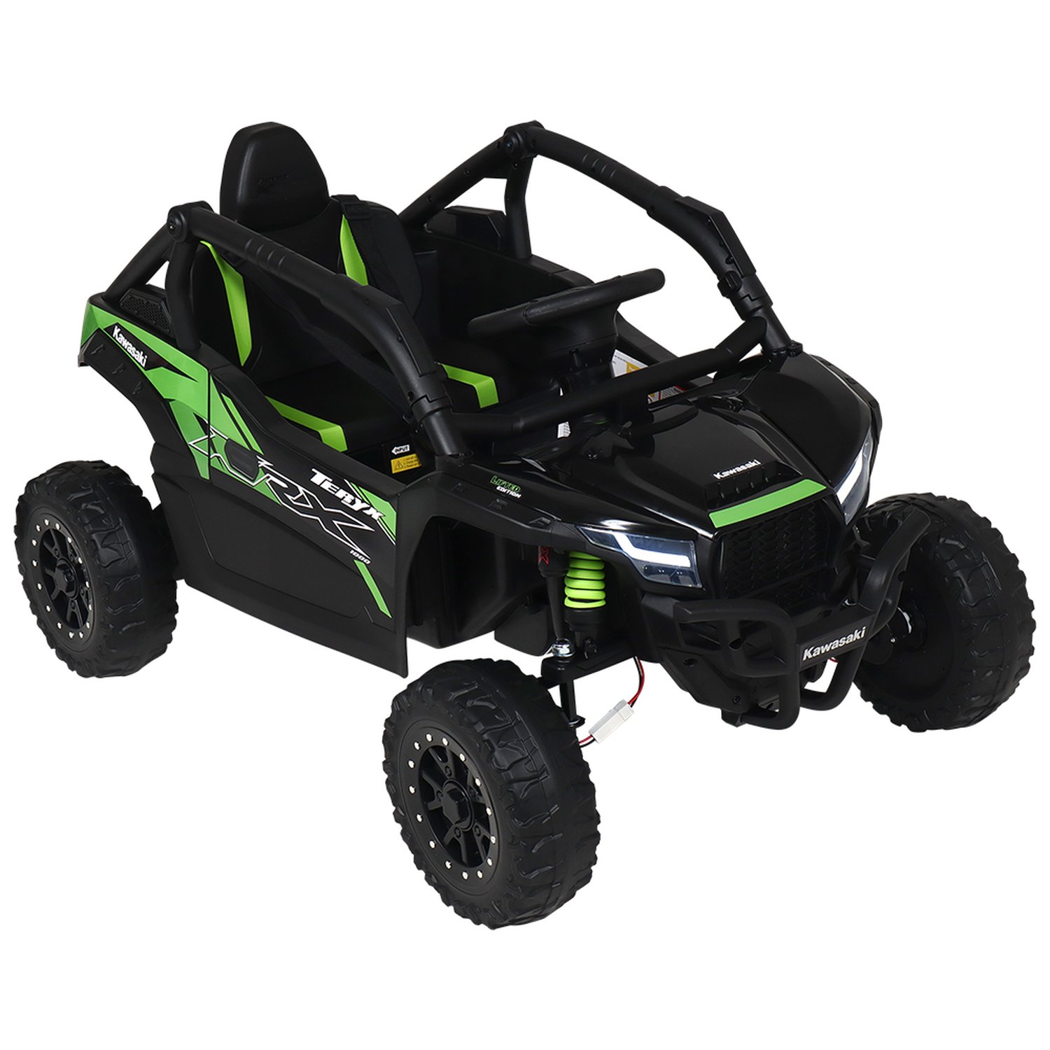 Carro Elétrico Quadriciclo Utv 4X4 Kawasaki 24V Preto Bel