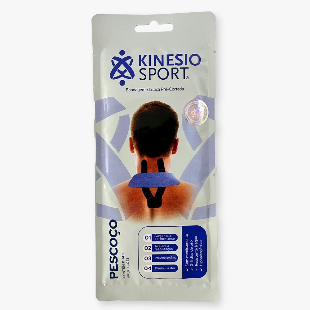 Bandagem Elastica Adesiva Kinesiosport Pre-Cortada Pescoco