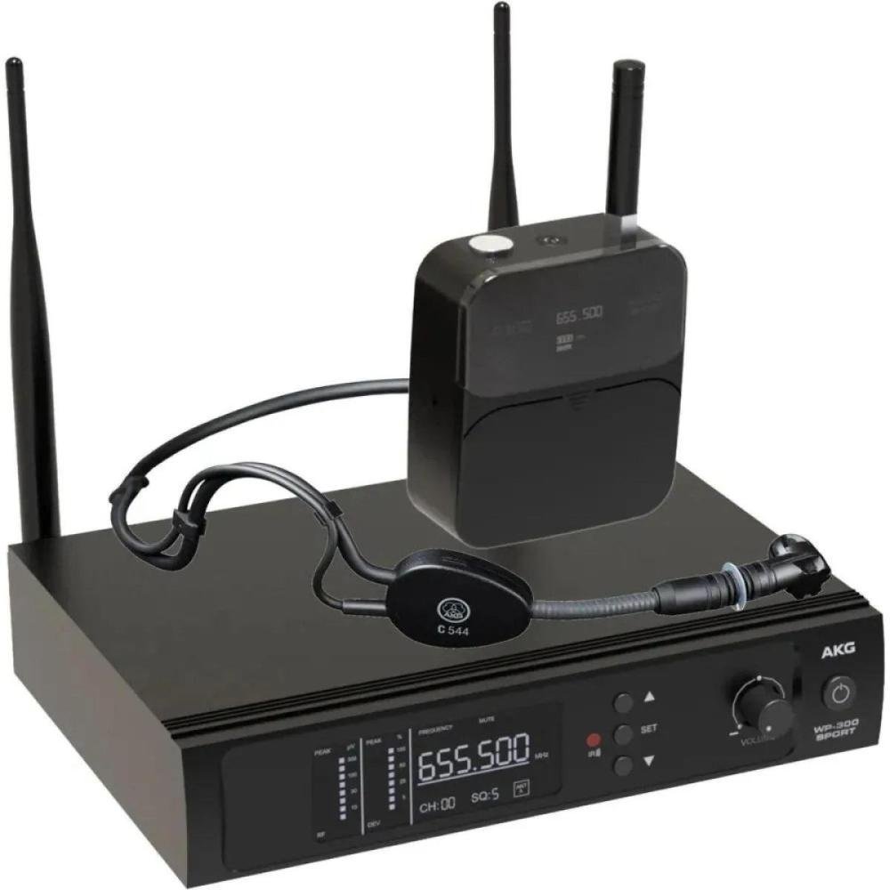 Sistema De Microfone Sem Fio Uhf Akg 300 Sport Un.Venda: Pc/1