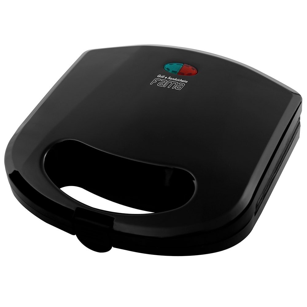 Sanduicheira Grill Fama FGR01, 750W, Antiaderente, Preta, 220V