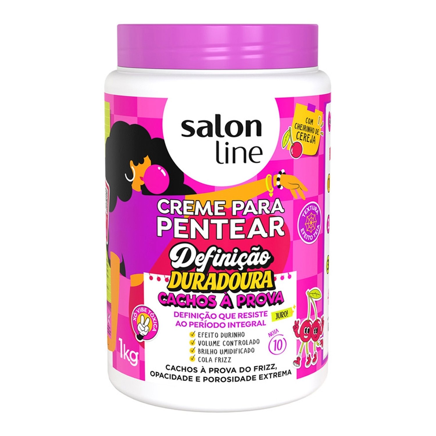 Creme para Pentear Salon Line Definição Duradoura Cereja 1Kg