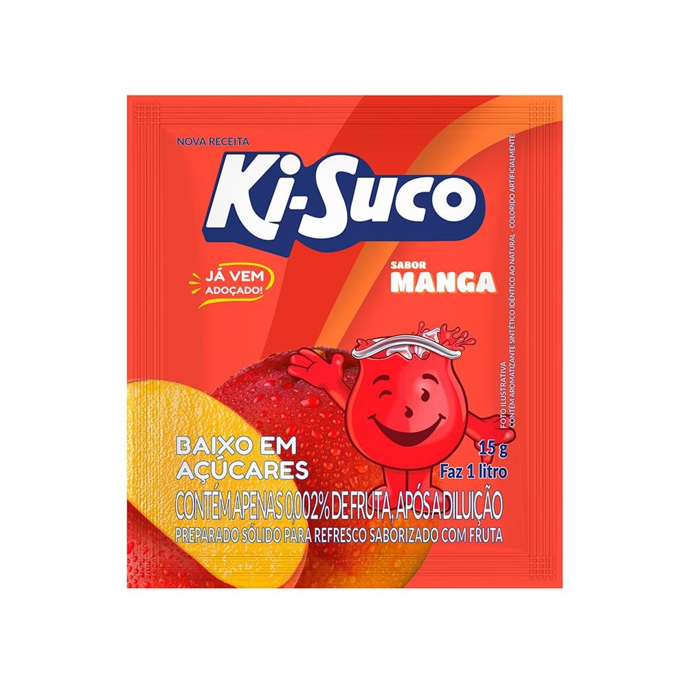 Refresco Suco Em Pó Ki Suco 15G Sabor Manga Adoçado Embalagem Com 15 Sachês